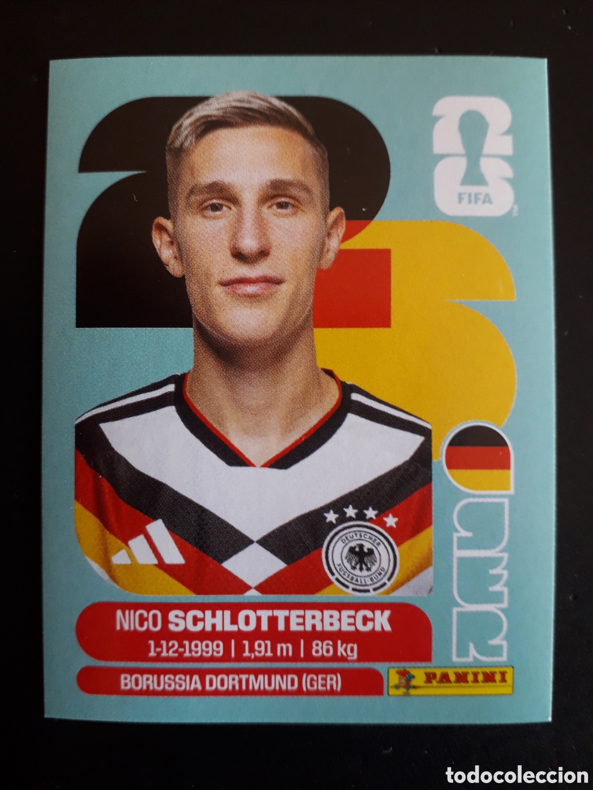 Cromos de f&uacute;tbol: SCHLOTTERBECK ALEMANIA GER 5 MUNDIAL F&Uacute;TBOL 2026 FIFA WORLD CUP PANINI SIN PEGAR PEDIDO M&Iacute;NIMO 3&euro;