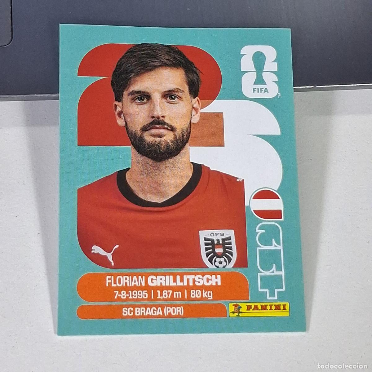 Cromos de f&uacute;tbol: B61 AUT14 FLORIAN GRILLITSCH 14 AUSTRIA AUT MUNDIAL FIFA WORLD CUP 2026 STICKER PANINI