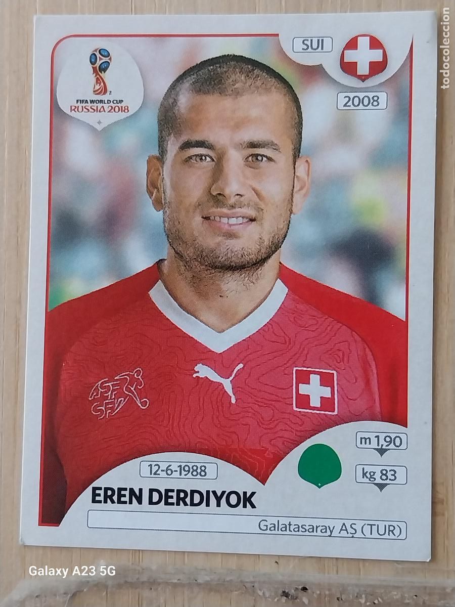Cromos de Futebol: 391 DERDIYOK SUIZA * RUSSIA RUSIA 2018 * PANINI WORLD CUP CROMO SIN PEGAR NUNCA ORIGINAL PANINI