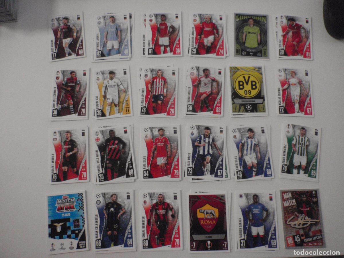 Cromos de Futebol: LOTE 124 fichas diferentes MATCH ATTAX UEFA CHAMPIONS LEAGUE 2023 2024. TRADING CARDS TOPPS 23 24