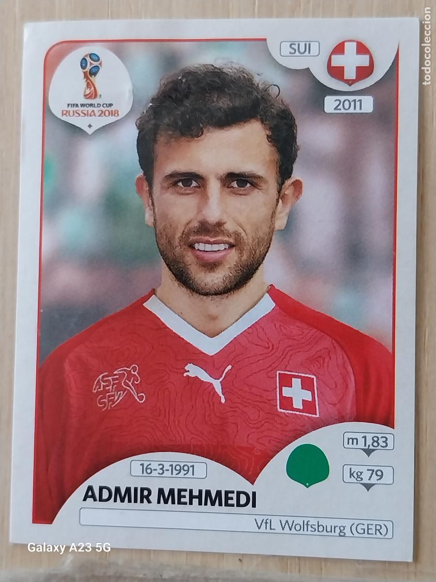 Cartes &agrave; collectionner de Football: 390 MEHMEDI SUIZA ** RUSSIA RUSIA 2018 * PANINI WORLD CUP CROMO SIN PEGAR NUNCA ORIGINAL PANINI