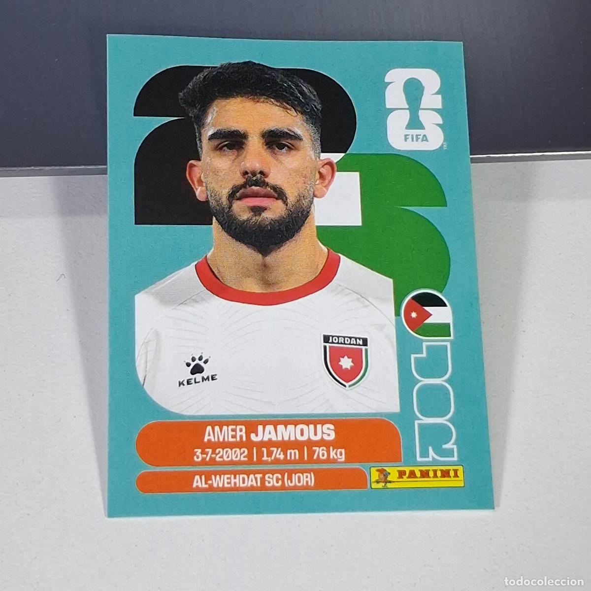 Cartes &agrave; collectionner de Football: B61 JOR 14 JOR14 AMER JAMOUS JORDANIA JOR MUNDIAL FIFA WORLD CUP 2026 STICKER PANINI