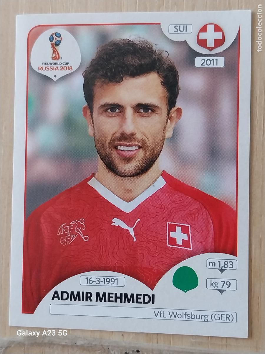 Cromos de f&uacute;tbol: 390 MEHMEDI SUIZA * RUSSIA RUSIA 2018 * PANINI WORLD CUP CROMO SIN PEGAR NUNCA ORIGINAL PANINI