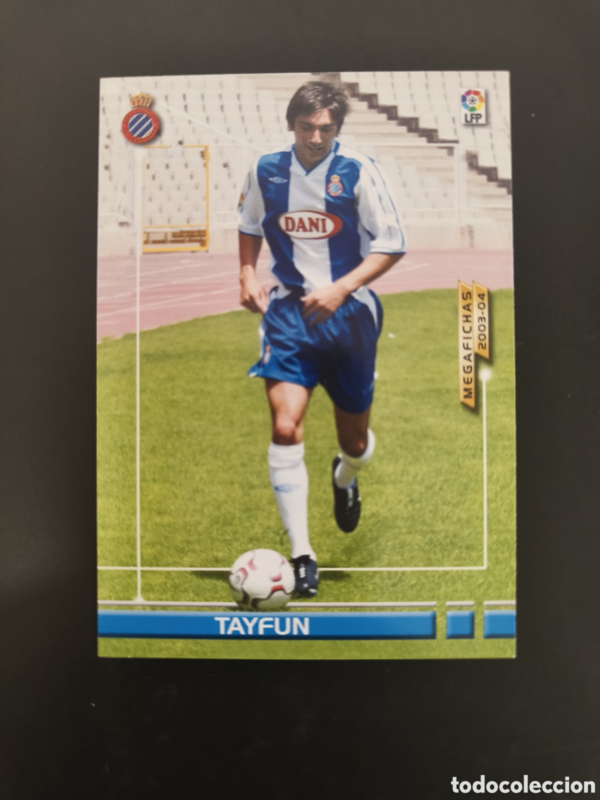 Cromos de f&uacute;tbol: MEGAFICHAS 2003/04 141 Bis Tayfun Espanyol MEGACRACKS 2003/04