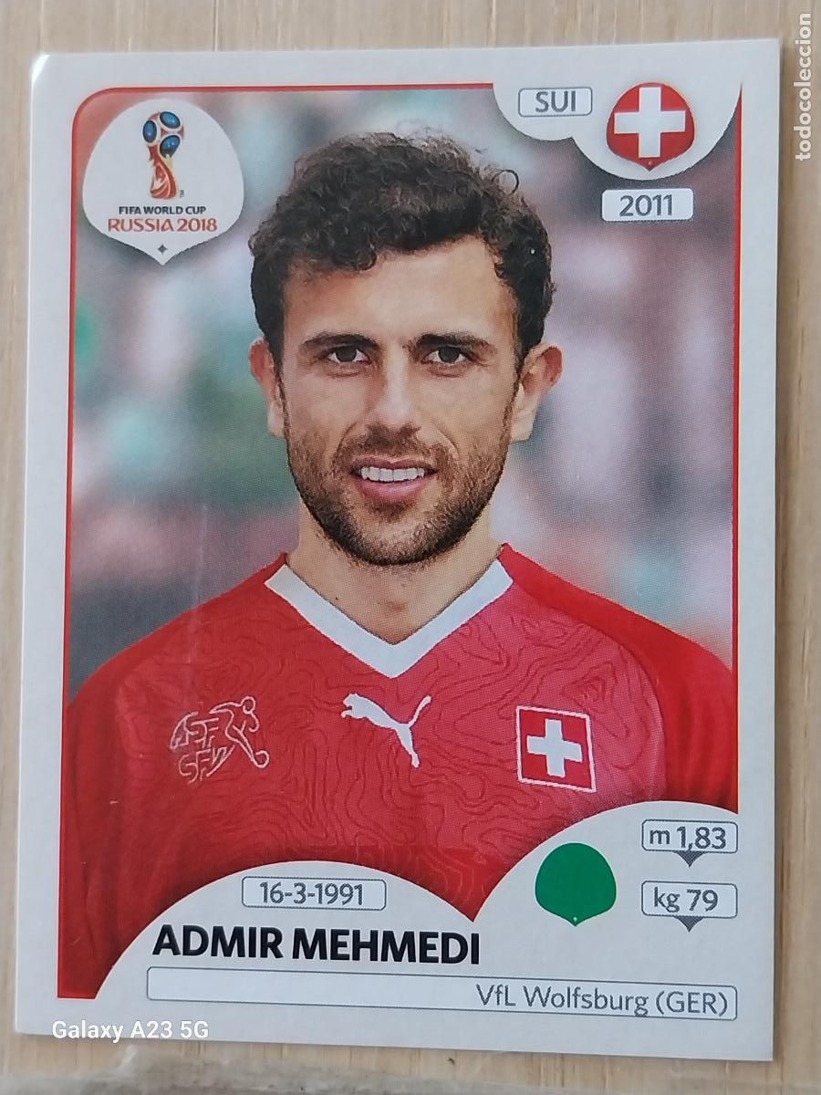 Cromos de f&uacute;tbol: 390 MEHMEDI SUIZA RUSSIA RUSIA 2018 * PANINI WORLD CUP CROMO SIN PEGAR NUNCA ORIGINAL PANINI