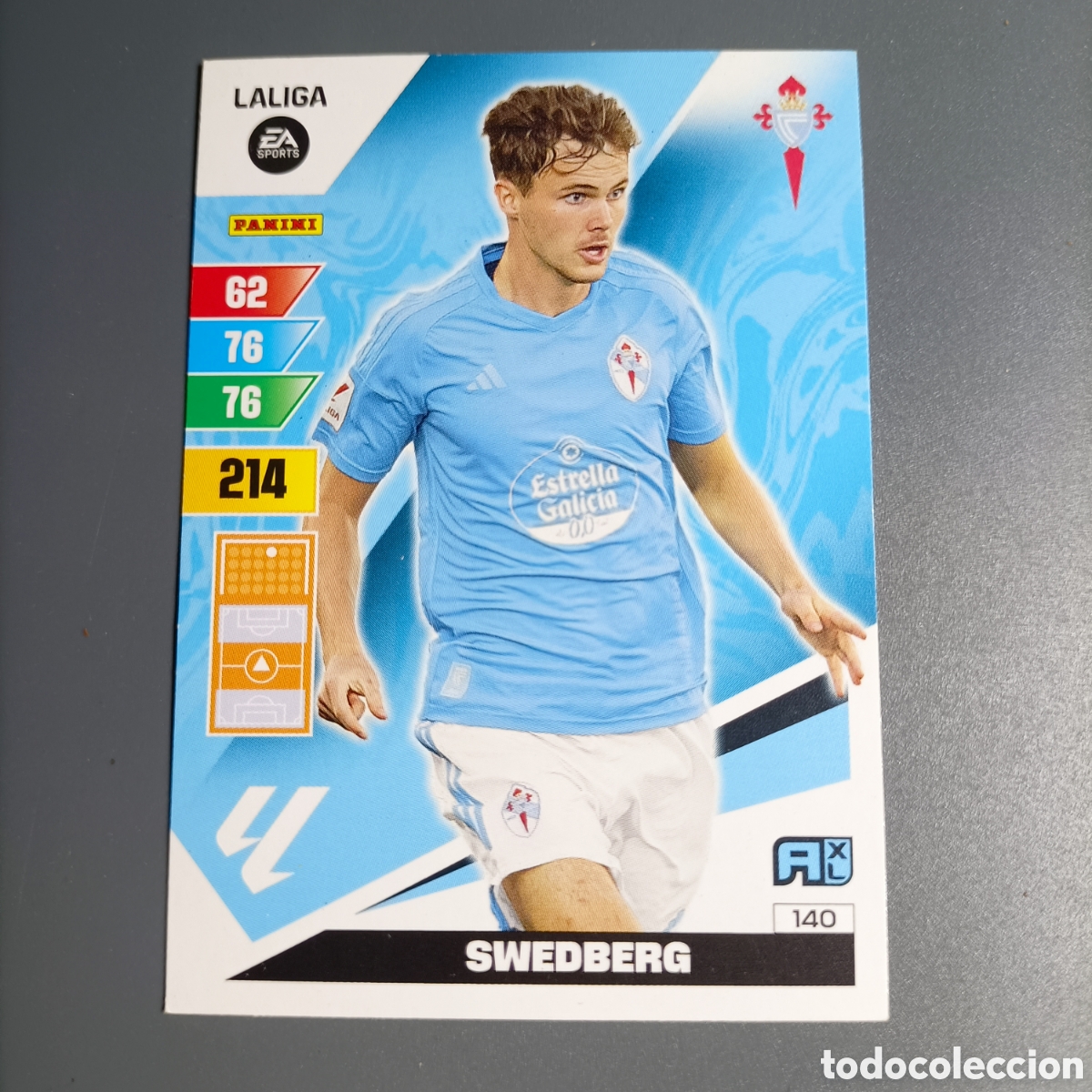 Cromos de f&uacute;tbol: ADRENALYN. LIGA 2023-2024 (CELTA) №140 SWEDBERG