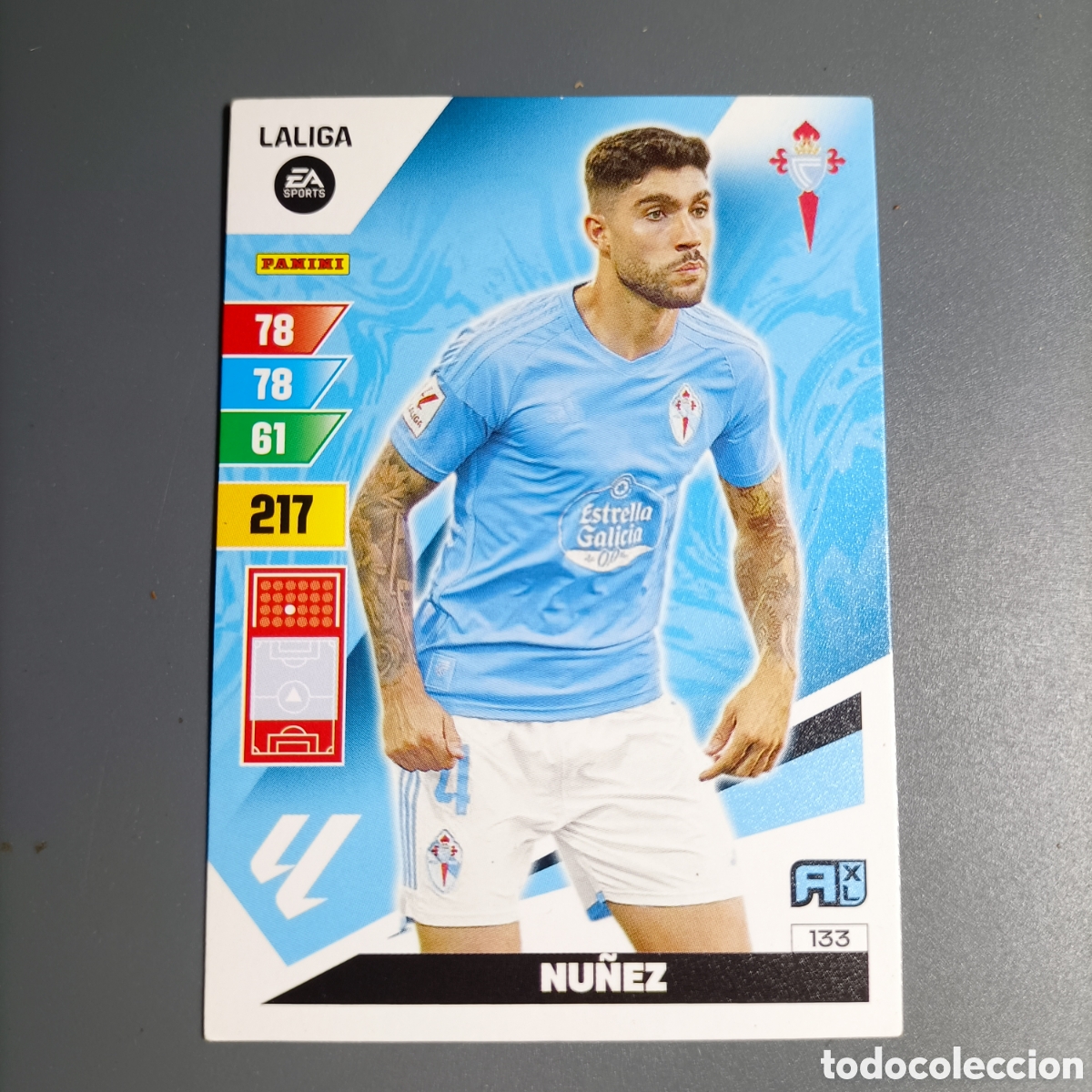 Cromos de f&uacute;tbol: ADRENALYN. LIGA 2023-2024 (CELTA) №133 NU&Ntilde;EZ