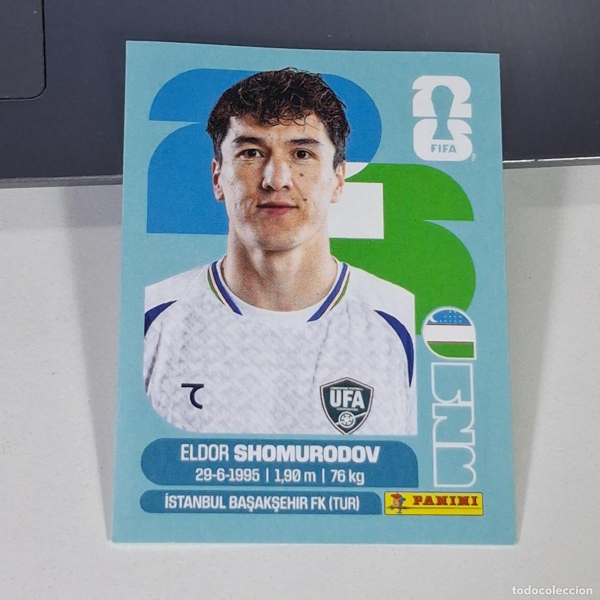 Figurine di Calcio: B61 UZB16 ELDOR SHOMURODOV 16 UZBEKIST&Aacute;N UZB FIFA WORLD CUP 2026 STICKER PANINI
