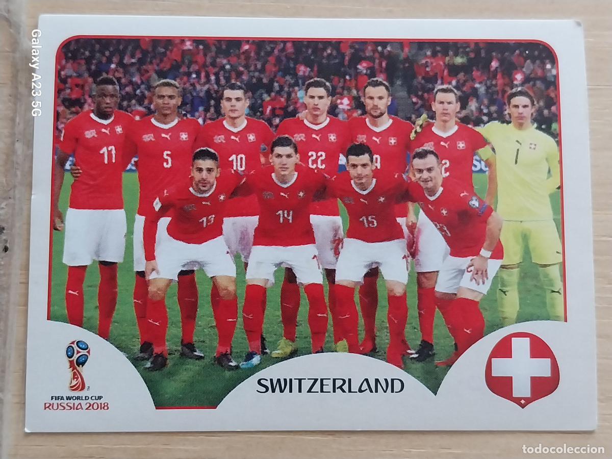Cromos de f&uacute;tbol: 373 SUIZA * PANINI WORLD CUP RUSIA 2018CROMO SIN PEGAR NUNCA ORIGINAL PANINI