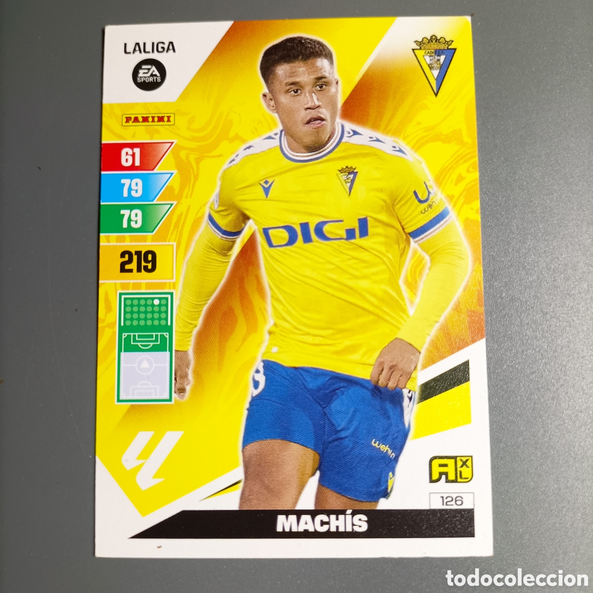 Cromos de f&uacute;tbol: ADRENALYN. LIGA 2023-2024 (C&Aacute;DIZ) №126 MACHIS