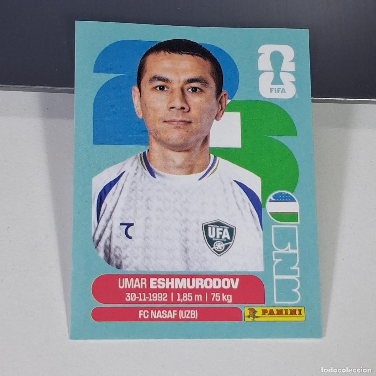 Football Stickers: B61 UZB 5 UZB5 UMAR ESHMURODOV UZBEKISTAN UZBEKIST&Aacute;N UZB MUNDIAL FIFA WORLD CUP 2026 STICKER PANINI