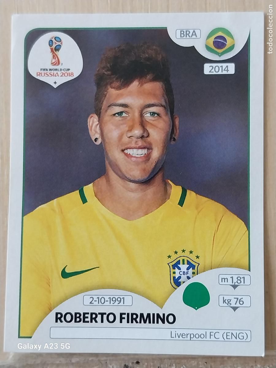 Football Stickers: 369 FIRMINO BRASIL ** PANINI WORLD CUP RUSIA 2018CROMO SIN PEGAR NUNCA ORIGINAL PANINI