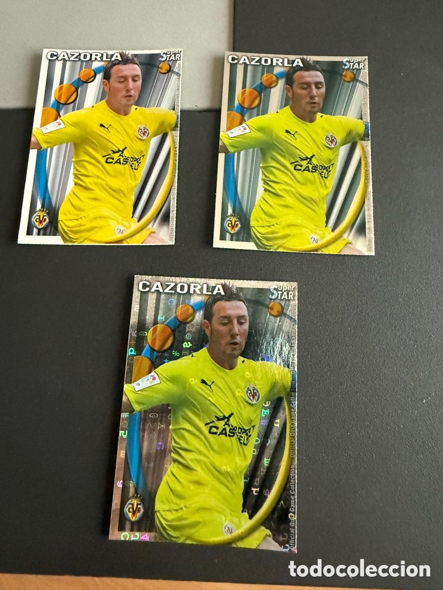 Football Stickers: MUNDICROMO 2011. 188. CAZORLA ( Villarreal). Mate. Brillo letras