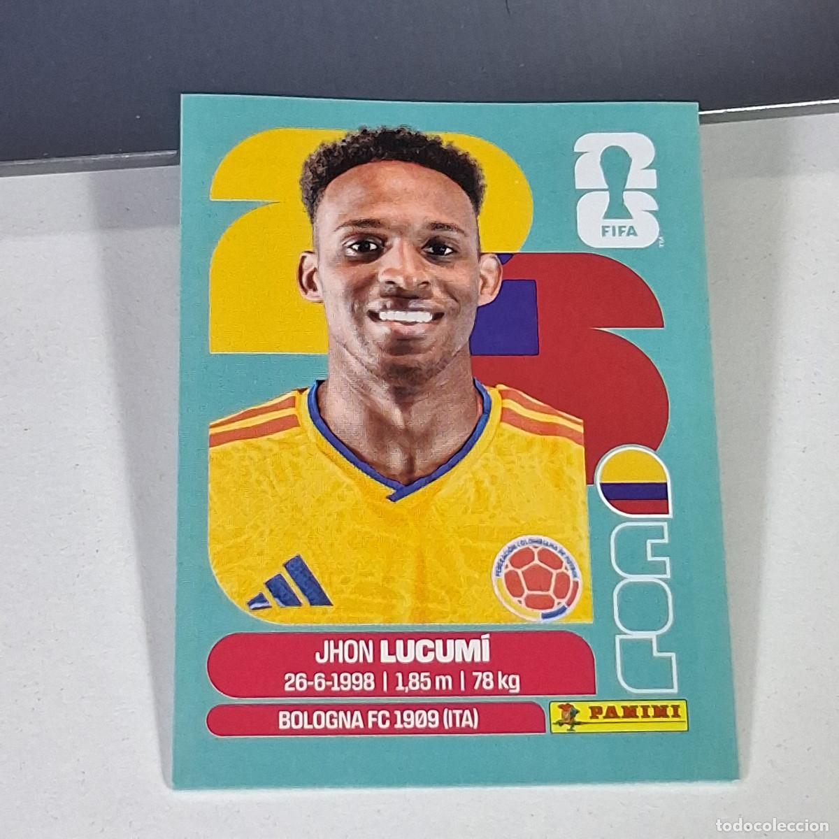 Football Stickers: B61 COL8 JHON LUCUM&Iacute; 8 COLOMBIA COL MUNDIAL FIFA WORLD CUP 2026 STICKER PANINI