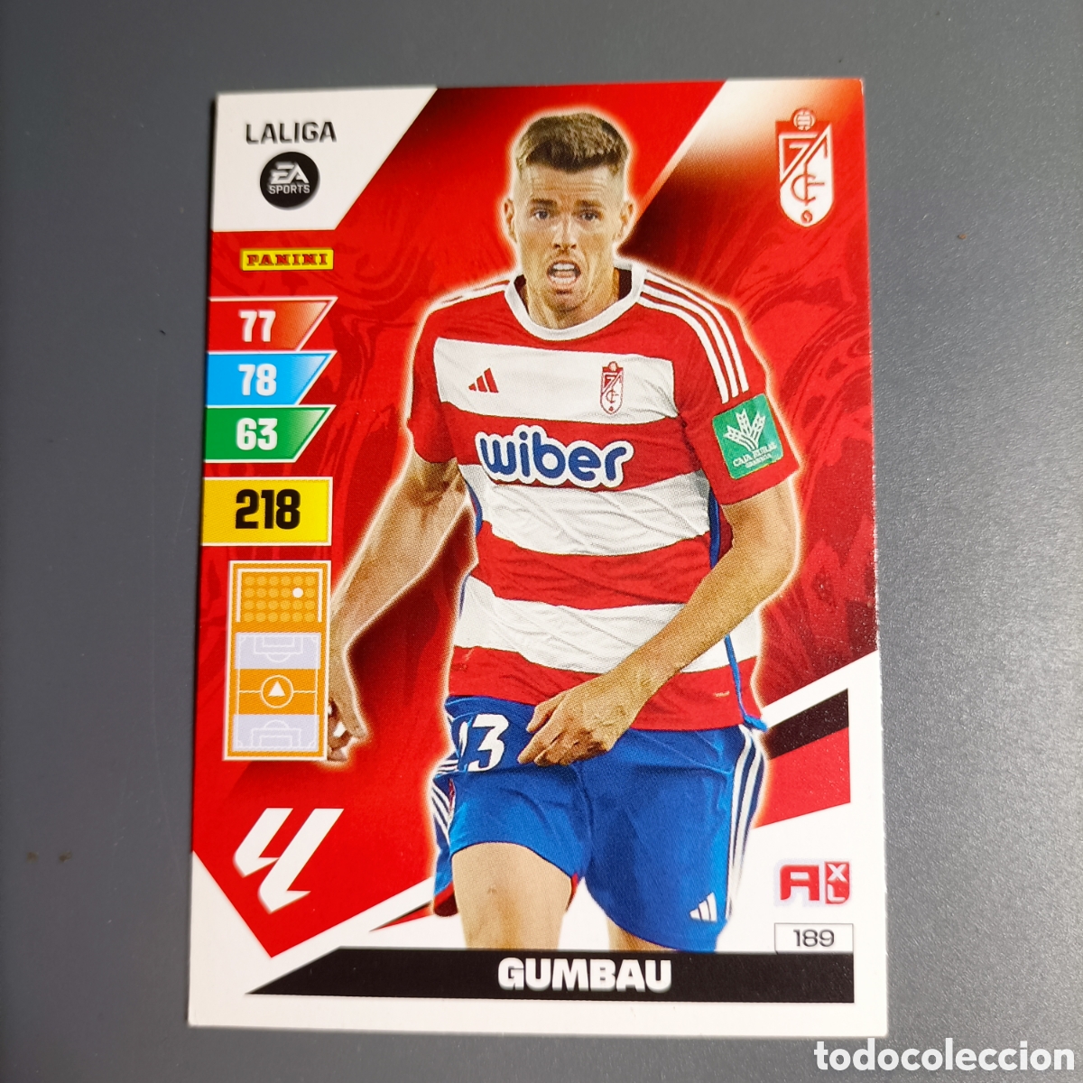 Football Stickers: ADRENALYN. LIGA 2023-2024 (GRANADA) №189 GUMBAU