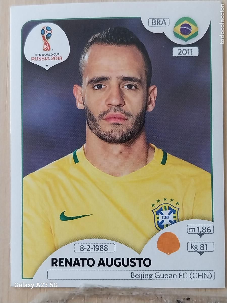 Cromos de f&uacute;tbol: 365 AUGUSTO BRASIL PANINI WORLD CUP RUSIA 2018 CROMO SIN PEGAR NUNCA ORIGINAL PANINI