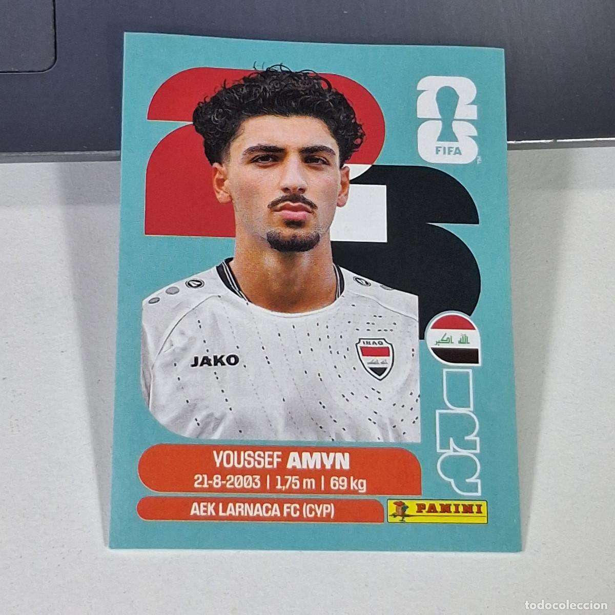 Cromos de f&uacute;tbol: B61 IRQ 14 IRQ14 YOUSSEF AMYN IRAQ MUNDIAL FIFA WORLD CUP 2026 STICKER PANINI