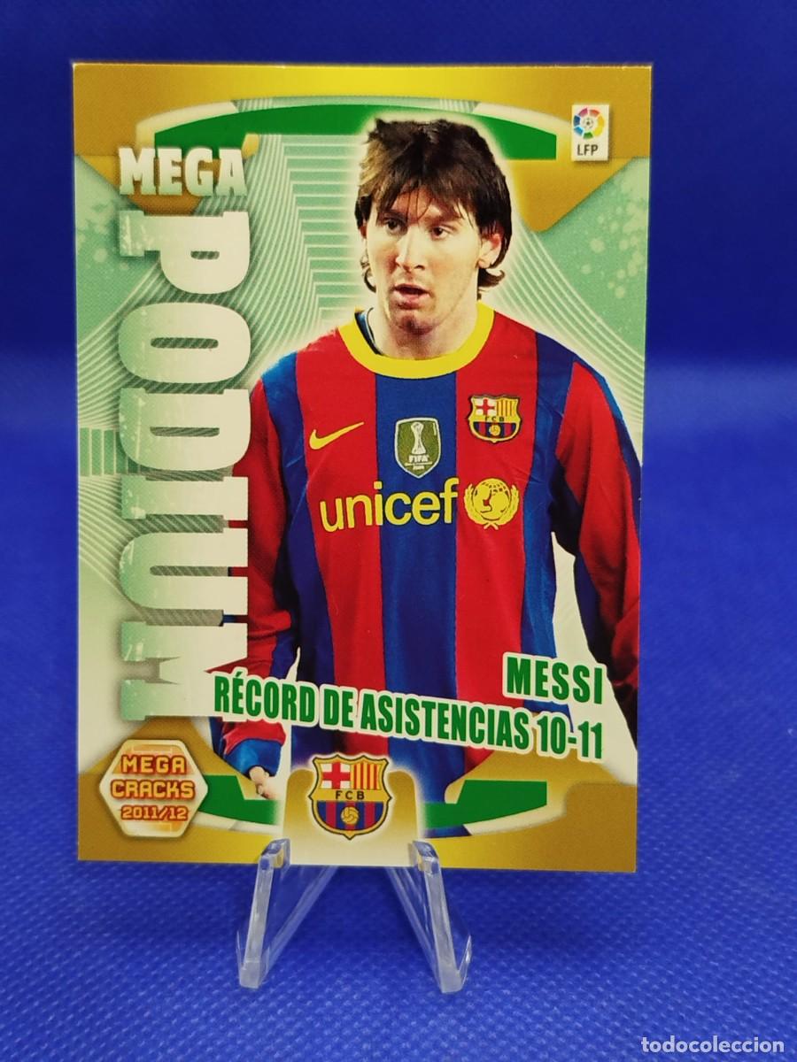 Cromos de f&uacute;tbol: #369 LIONEL MESSI FC BARCELONA 2011 2012 PANINI MEGACRACKS MGK 11 12 MEGA PODIUM