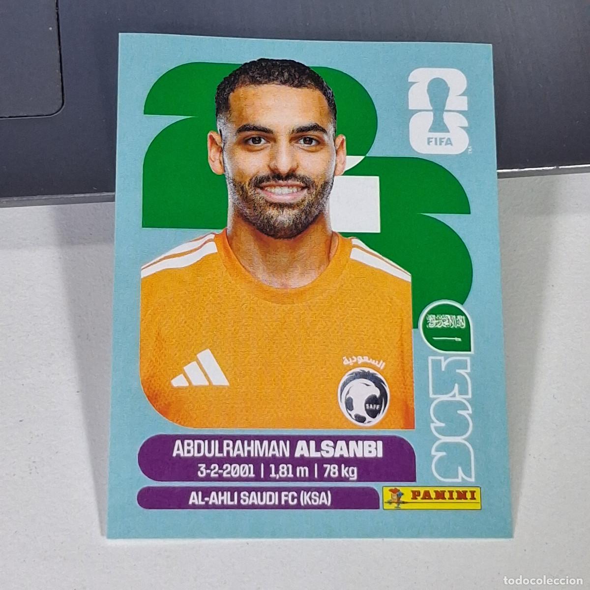 Cartes &agrave; collectionner de Football: B61 KSA3 ABDULRAHMAN AL-SANBI ALSANBI 3 ARABIA SAUD&Iacute; KSA MUNDIAL FIFA WORLD CUP 2026 STICKER PANINI