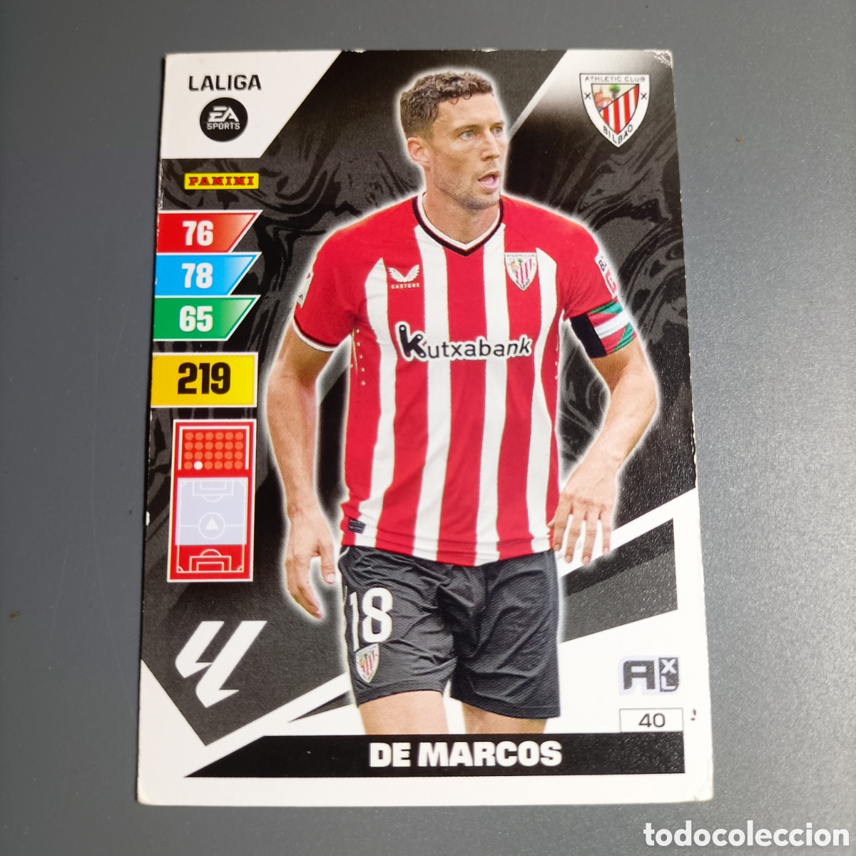 Cartes &agrave; collectionner de Football: ADRENALYN. LIGA 2023-2024 (ATHLETIC) №40 DE MARCOS
