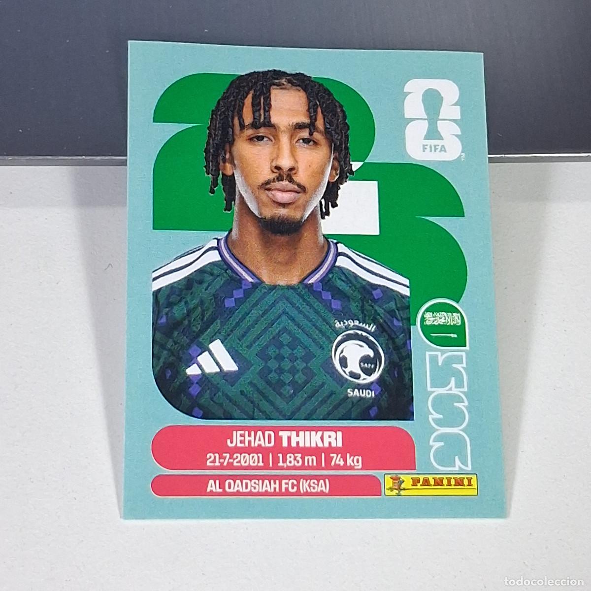 Cartes &agrave; collectionner de Football: B61 KSA6 JIHAD THAKRI 6 ARABIA SAUD&Iacute; KSA MUNDIAL FIFA WORLD CUP 2026 STICKER PANINI