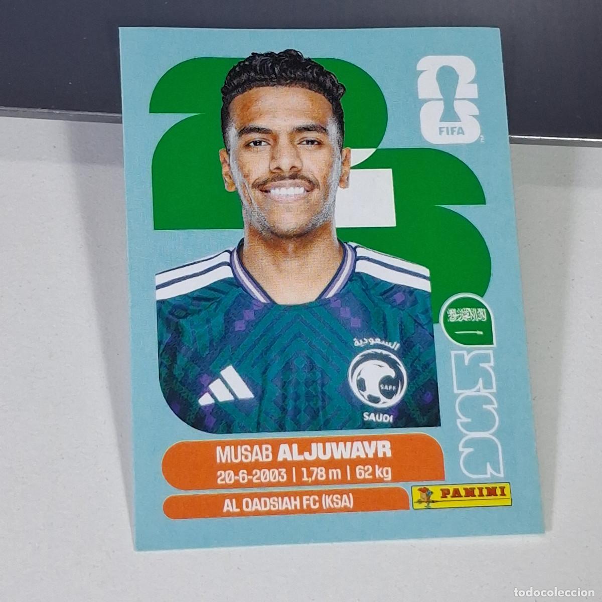 Cartes &agrave; collectionner de Football: B61 KSA 9 KSA9 MUSAB ALJUWAYR ARABIA SAUD&Iacute; KSA MUNDIAL FIFA WORLD CUP 2026 STICKER PANINI