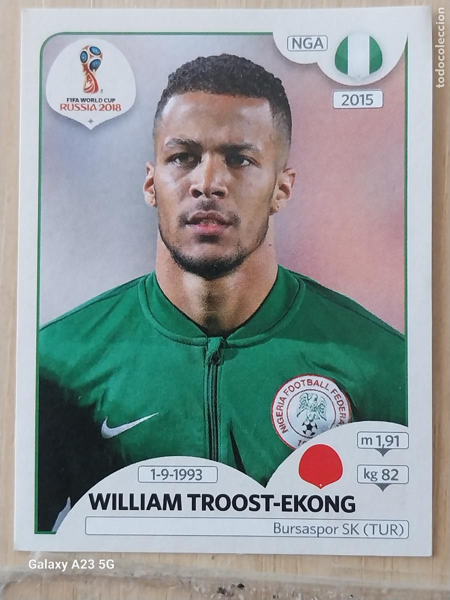 Cromos de Futebol: 337 NIGERIA * PANINI WORLD CUP RUSIA 2018 CROMO SIN PEGAR NUNCA ORIGINAL PANINI