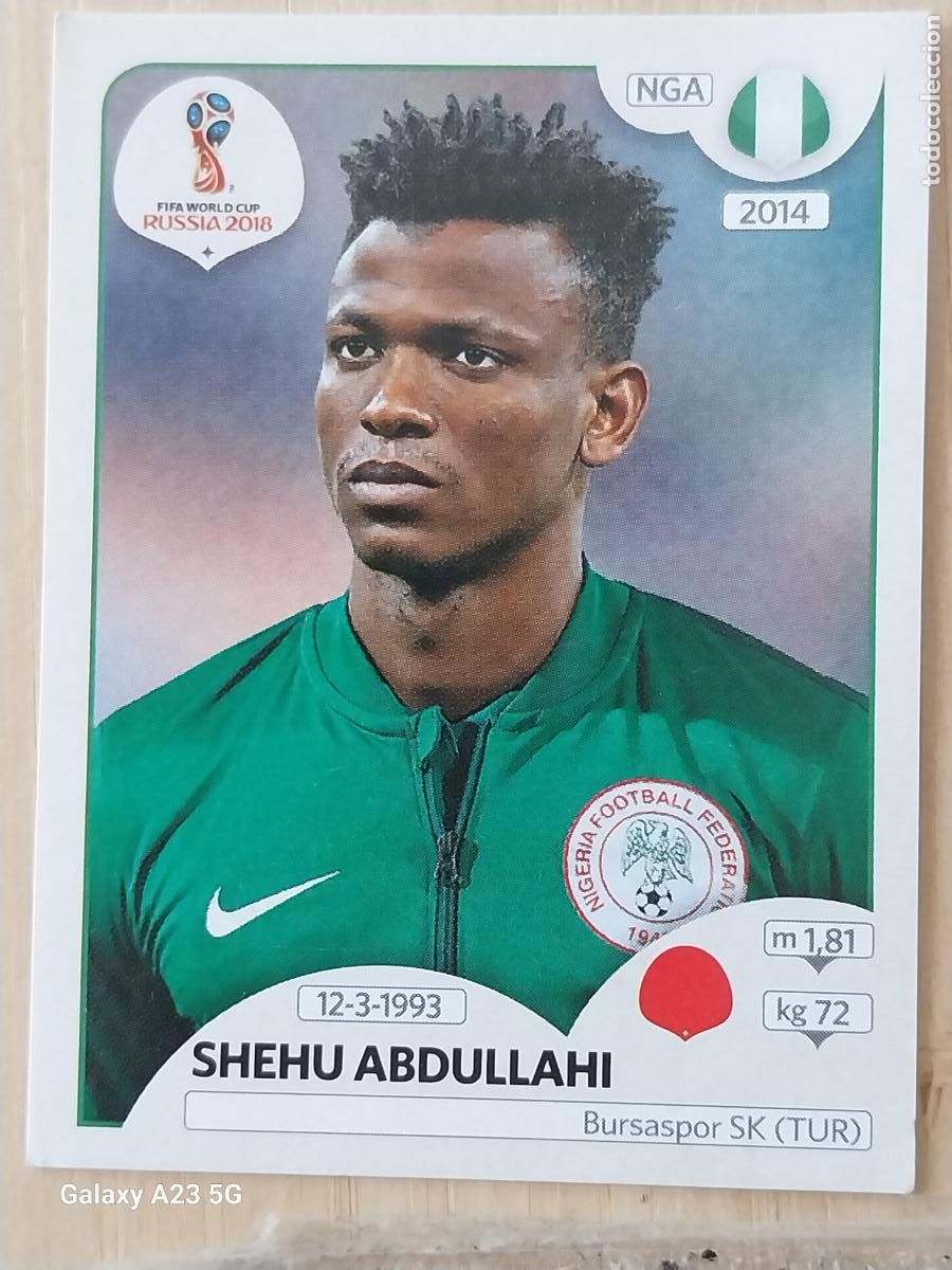 Cromos de Futebol: 336 NIGERIA * PANINI WORLD CUP RUSIA 2018 CROMO SIN PEGAR NUNCA ORIGINAL PANINI