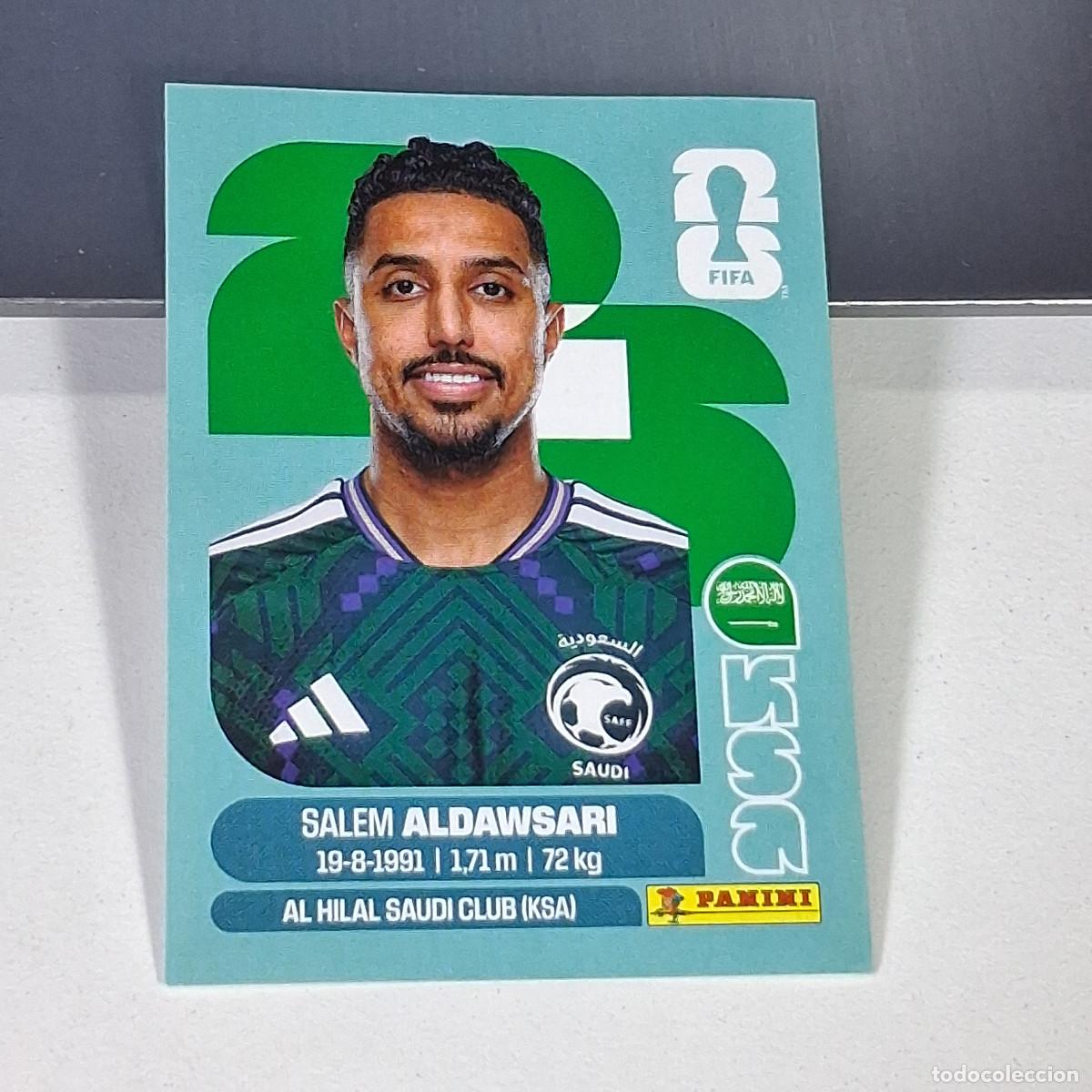 Cartes &agrave; collectionner de Football: B61 KSA 16 KSA16 SALEM ALDAWSARI ARABIA SAUD&Iacute; KSA MUNDIAL FIFA WORLD CUP 2026 STICKER PANINI