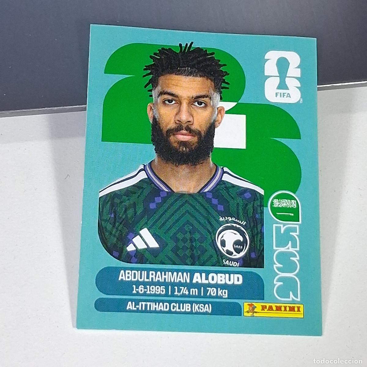 Cartes &agrave; collectionner de Football: B61 KSA 17 KSA17 ABDULRAHMAN ALOBUD ARABIA SAUD&Iacute; KSA MUNDIAL FIFA WORLD CUP 2026 STICKER PANINI