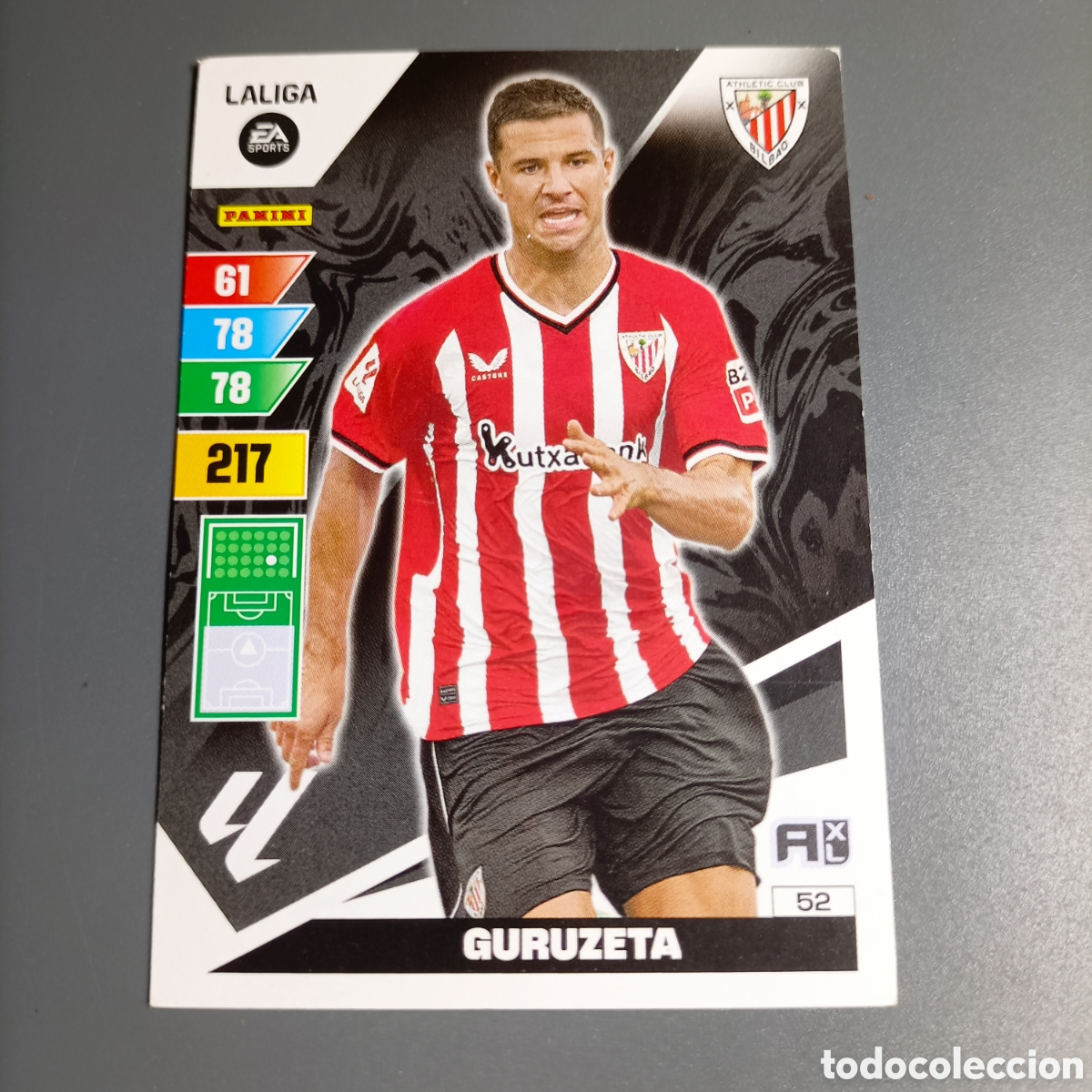 Cartes &agrave; collectionner de Football: ADRENALYN. LIGA 2023-2024 (ATHLETIC) №52 GURUZETA