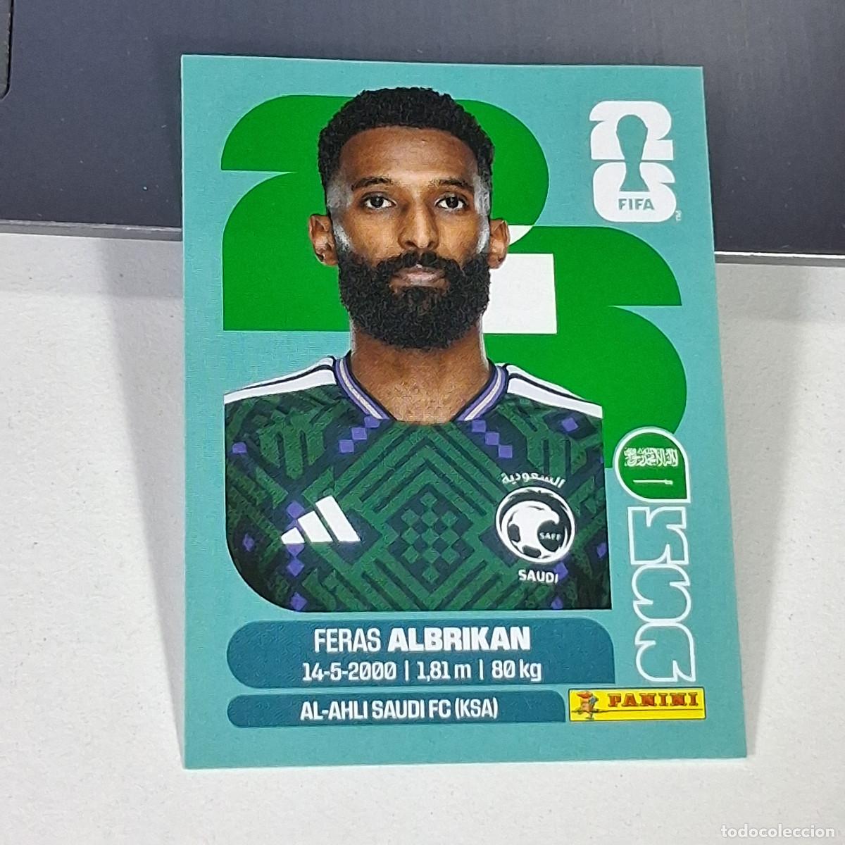 Cartes &agrave; collectionner de Football: B61 KSA18 FERAS AKBRIKAN 18 ARABIA SAUD&Iacute; KSA MUNDIAL FIFA WORLD CUP 2026 STICKER PANINI