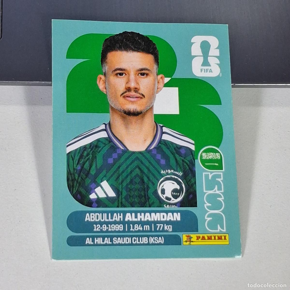 Cartes &agrave; collectionner de Football: B61 KSA20 ABDULLAH AL-HAMDAN 20 KSA ARABIA SAUDI MUNDIAL FIFA WORLD CUP 2026 STICKER PANINI