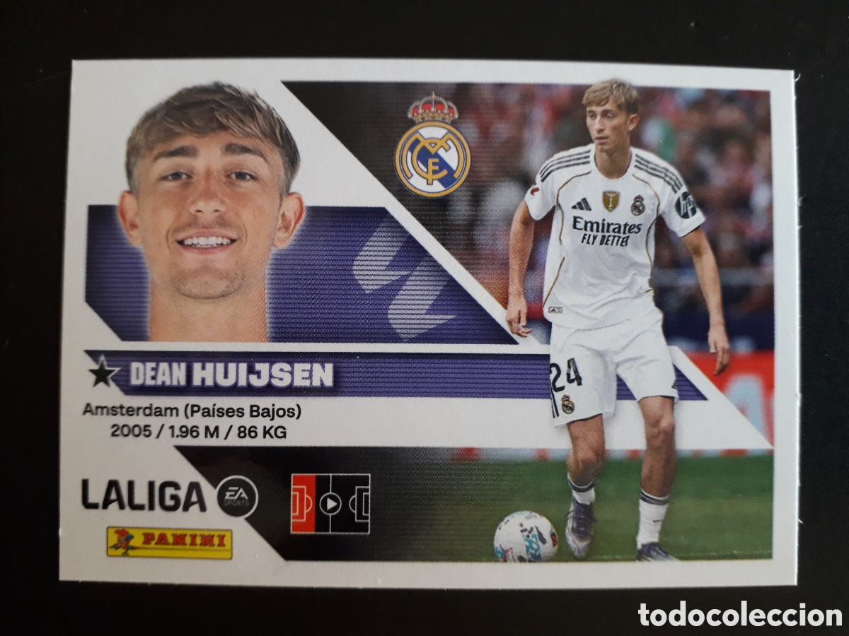 Cromos de Futebol: HUIJSEN MADRID N&deg; 9 ED ESTE 2026 2027 26 27 SIN PEGAR PEDIDO M&Iacute;NIMO 3&euro;.