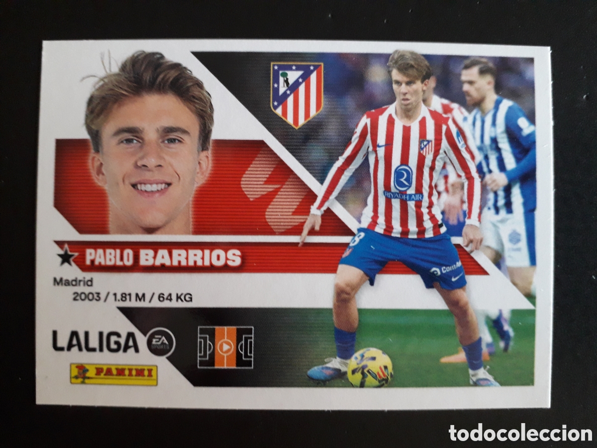 Cromos de f&uacute;tbol: BARRIOS AT MADRID N&deg; 12 ED ESTE 2026 2027 26 27 SIN PEGAR PEDIDO M&Iacute;NIMO 3&euro;