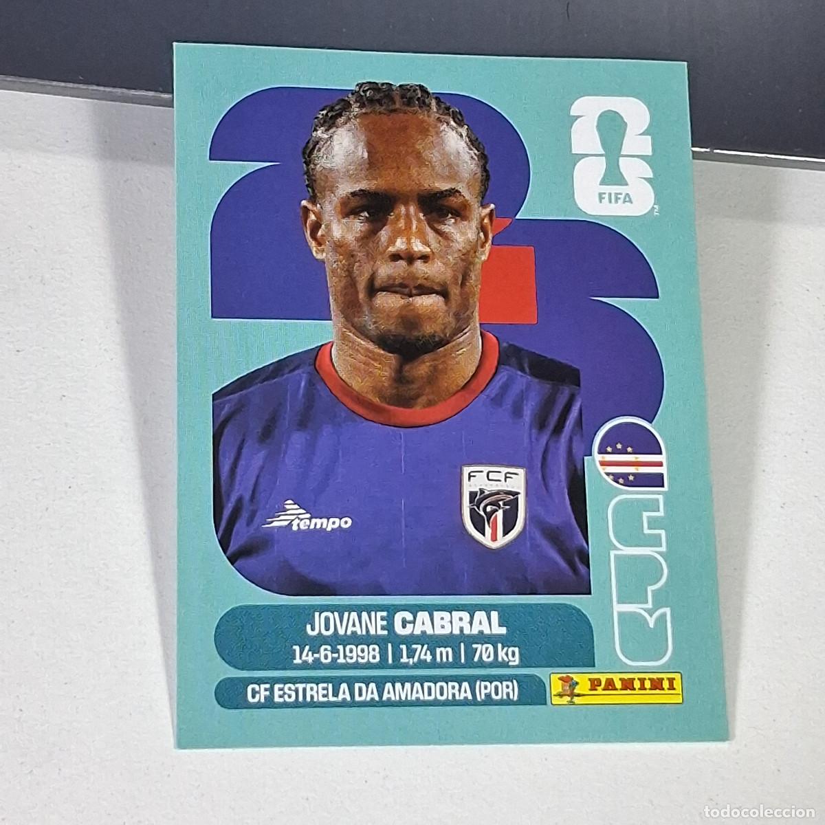 Cromos de f&uacute;tbol: B61 CPV16 JOVANE CABRAL 16 CABO VERDE CAPE CPV MUNDIAL FIFA WORLD CUP 2026 STICKER PANINI
