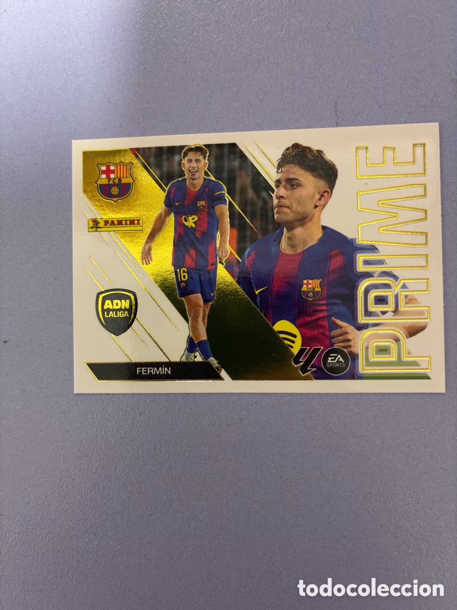 Cromos de f&uacute;tbol: Cromo Ferm&iacute;n L&oacute;pez (Serie ADN LaLiga / PRIME) Dorado N.&ordm; 4 - FC Barcelona - Liga Este 2026-27
