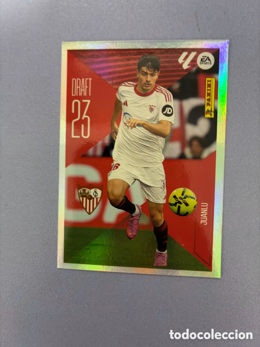 Figurine di Calcio: Cromo Juanlu S&aacute;nchez (Serie Draft 23) Metalizado N.&ordm; 14 - Sevilla FC - Liga Este 2026-27