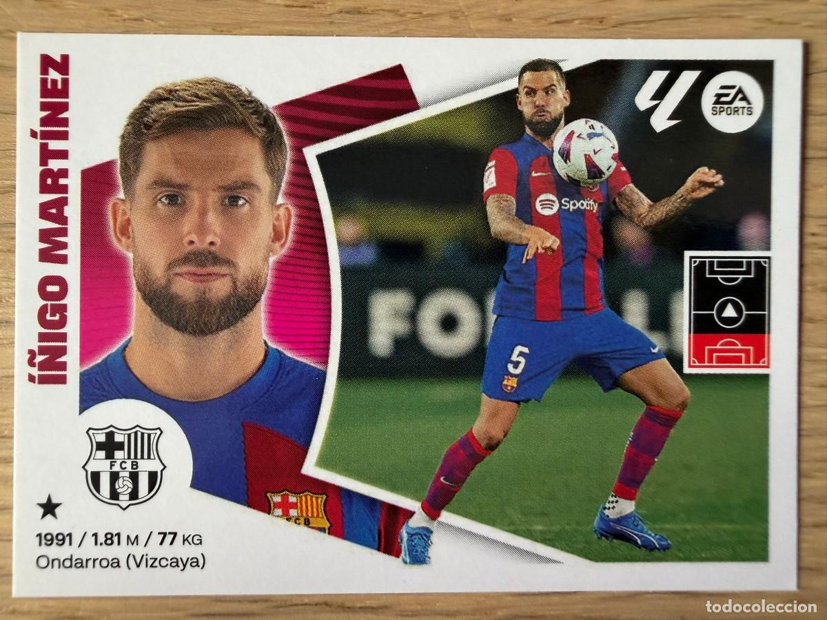 Cromos de f&uacute;tbol: 8B 8 B I&Ntilde;IGO MARTINEZ BARCELONA 24 25 2024 2025 LIGA EA SPORTS COLECCIONES ESTE SIN PEGAR STICKER