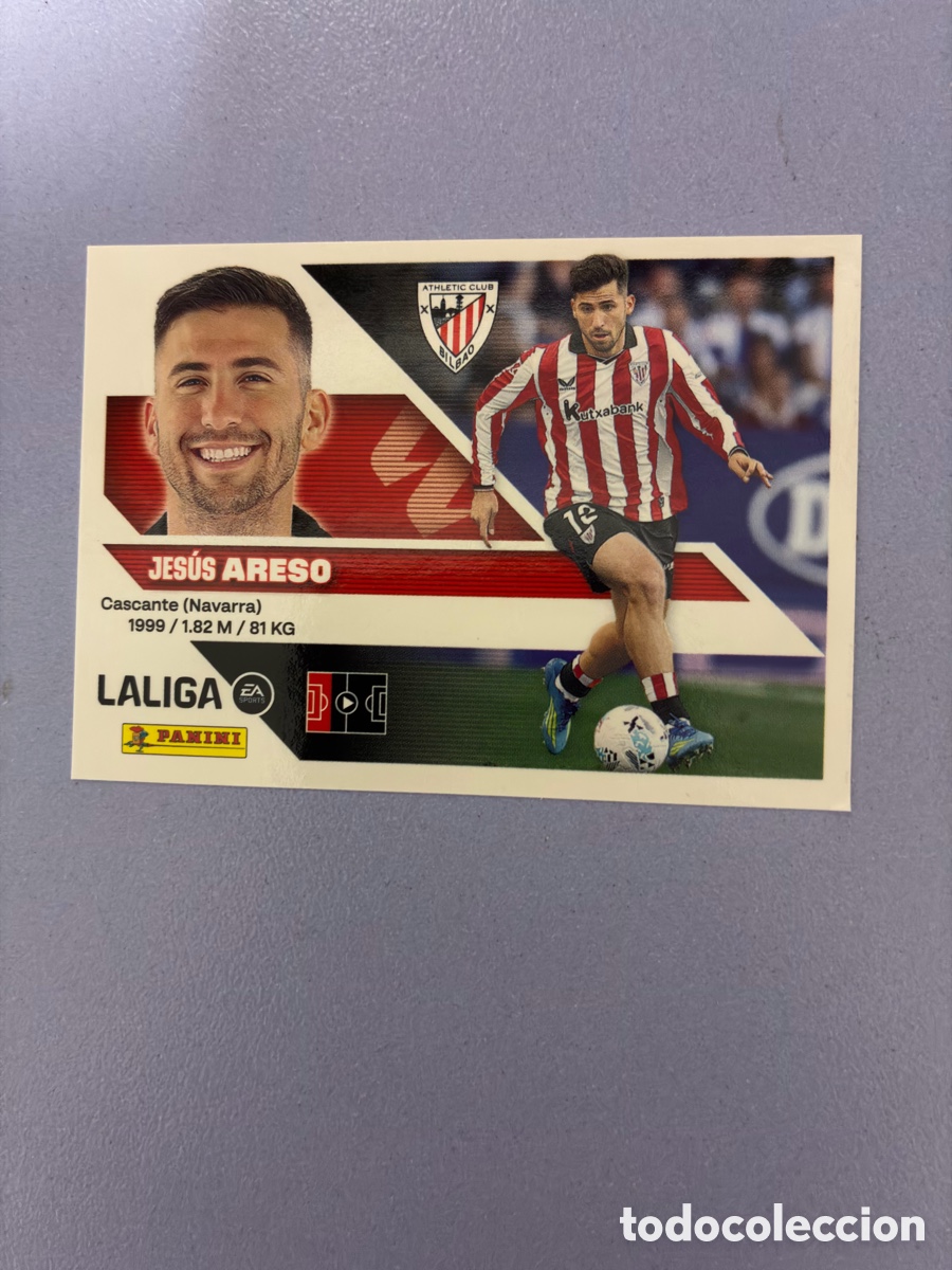 Cromos de f&uacute;tbol: Cromo Jes&uacute;s Areso N.&ordm; 5 Letra L - Athletic Club - Colecci&oacute;n Este / Panini Liga 2026-27