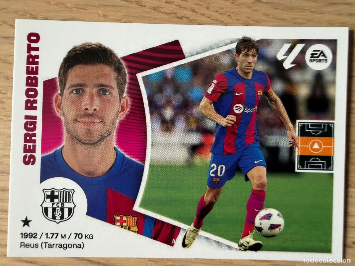 Figurine di Calcio: 12B 12 B SERGI ROBERTO BARCELONA 24 25 2024 2025 LIGA EA SPORTS COLECCIONES ESTE SIN PEGAR STICKER