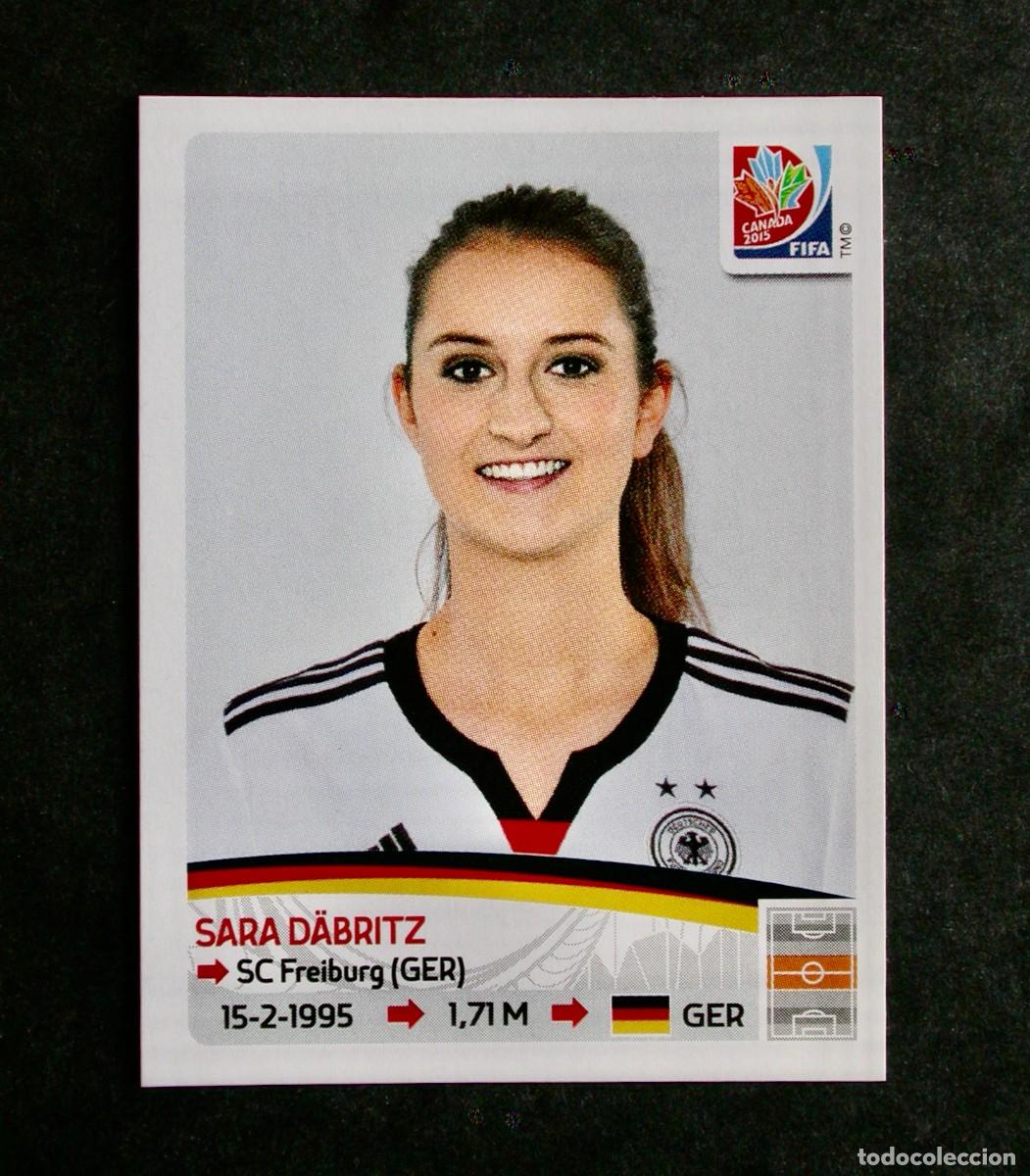 Figurine di Calcio: 109 SARA D&Auml;BRITZ / ALEMANIA / FIFA WORLD CUP WOMEN'S 2015 / CANAD&Aacute; / PANINI