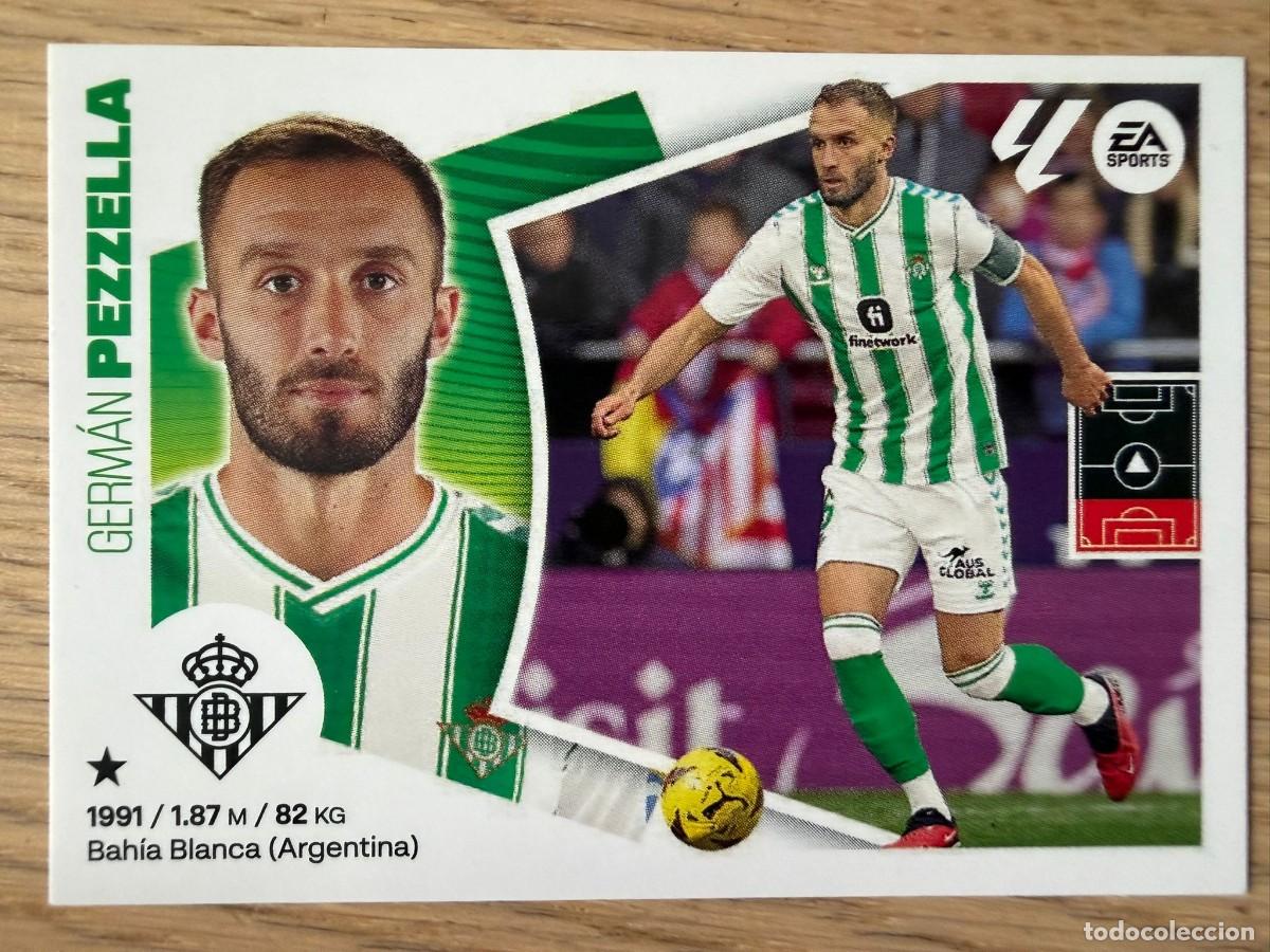 Cromos de f&uacute;tbol: 8 PEZZELLA REAL BETIS 24 25 2024 2025 LIGA EA SPORTS COLECCIONES ESTE SIN PEGAR STICKER