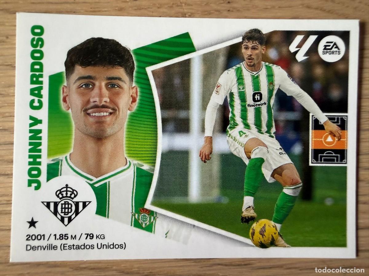 Cromos de f&uacute;tbol: 10 JOHNNY CARDOSO REAL BETIS 24 25 2024 2025 LIGA EA SPORTS COLECCIONES ESTE SIN PEGAR STICKER