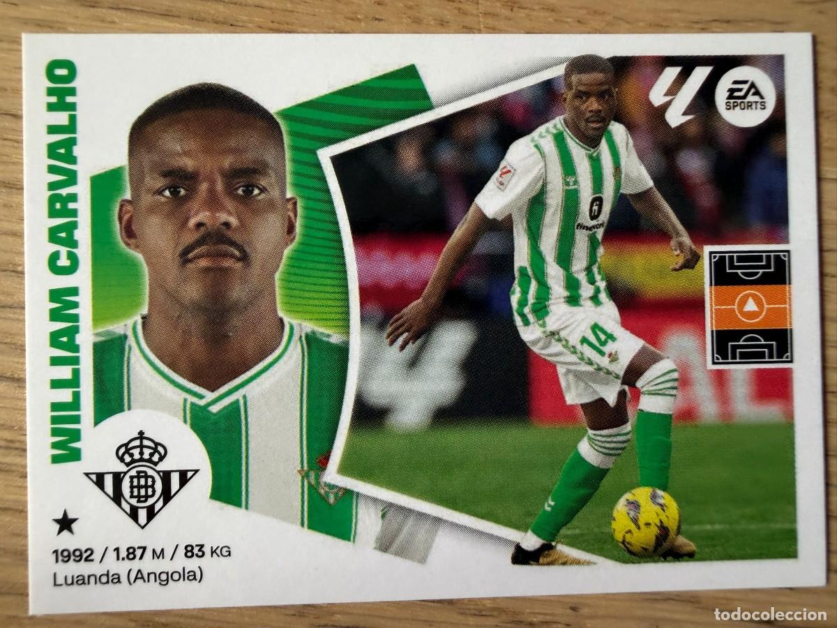 Cromos de f&uacute;tbol: 14B WILLIAM CARVALHO REAL BETIS 24 25 2024 2025 LIGA EA SPORTS COLECCIONES ESTE SIN PEGAR STICKER
