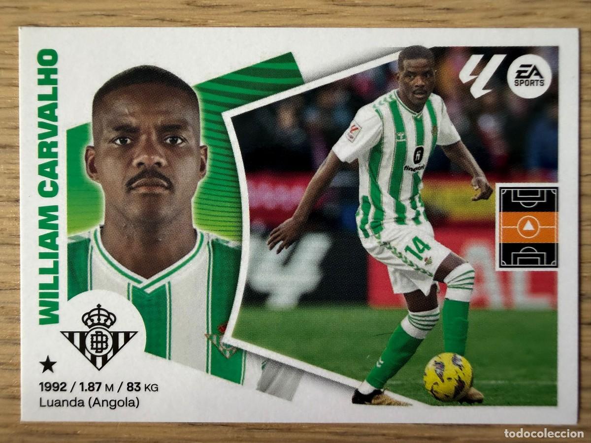 Cromos de f&uacute;tbol: 14B WILLIAM CARVALHO REAL BETIS 24 25 2024 2025 LIGA EA SPORTS COLECCIONES ESTE SIN PEGAR STICKER