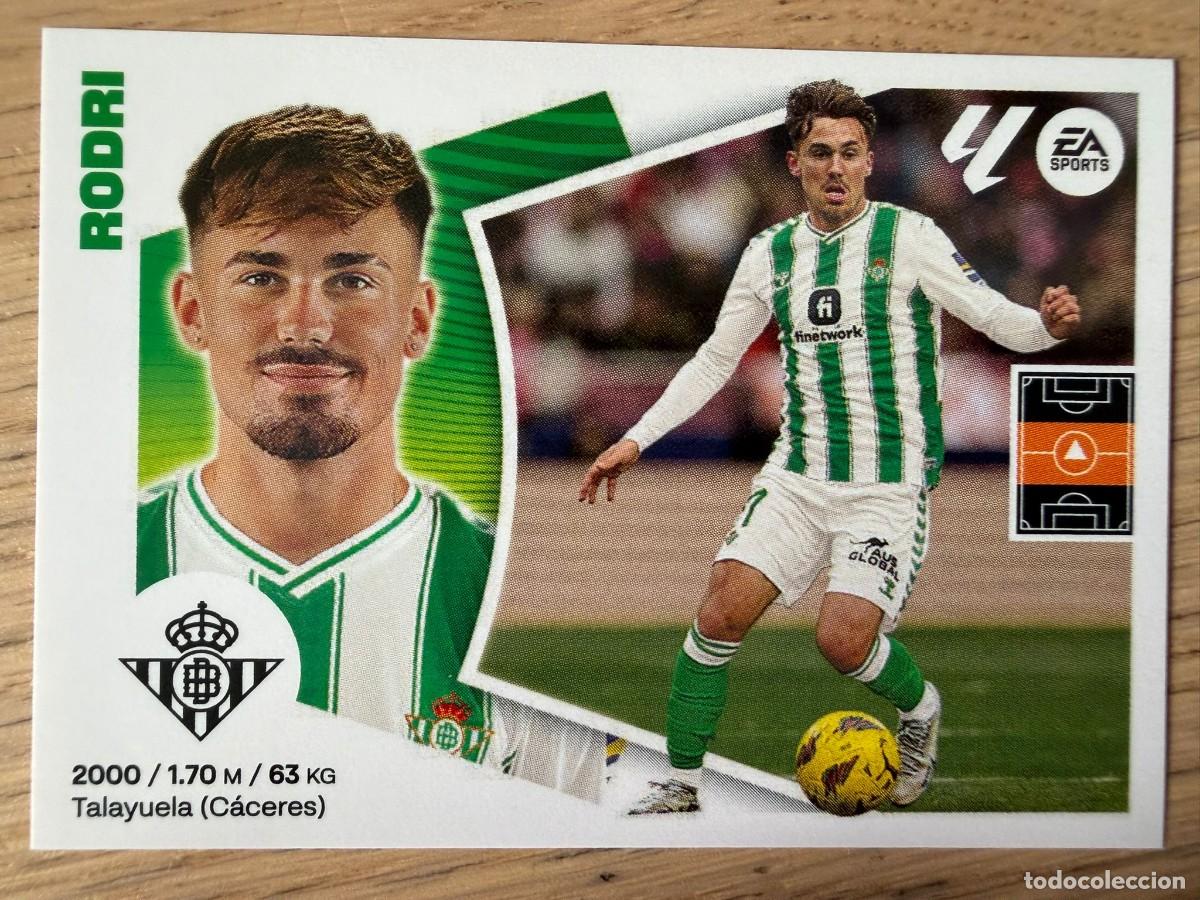 Cromos de f&uacute;tbol: 15A 15 A RODRI REAL BETIS 24 25 2024 2025 LIGA EA SPORTS COLECCIONES ESTE SIN PEGAR STICKER