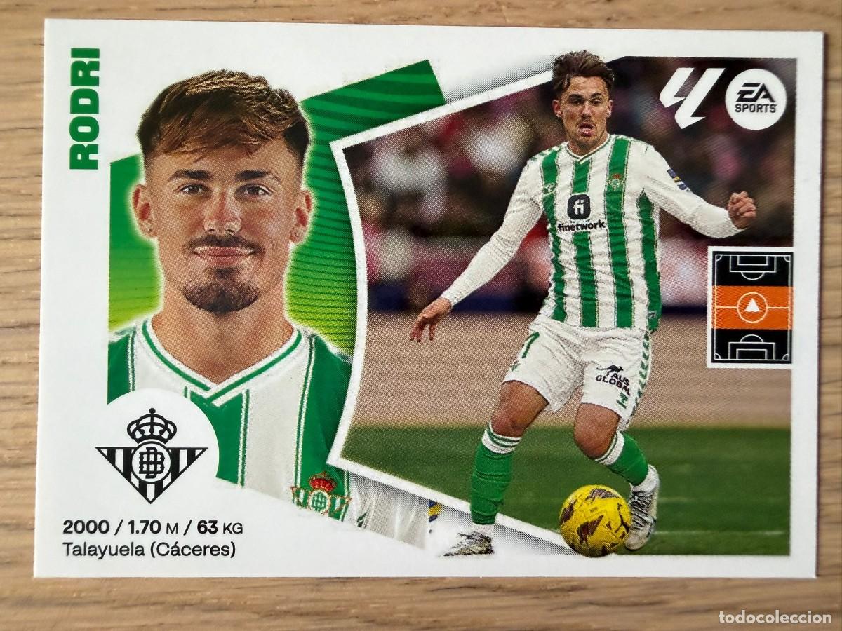 Cromos de f&uacute;tbol: 15A 15 A RODRI REAL BETIS 24 25 2024 2025 LIGA EA SPORTS COLECCIONES ESTE SIN PEGAR STICKER