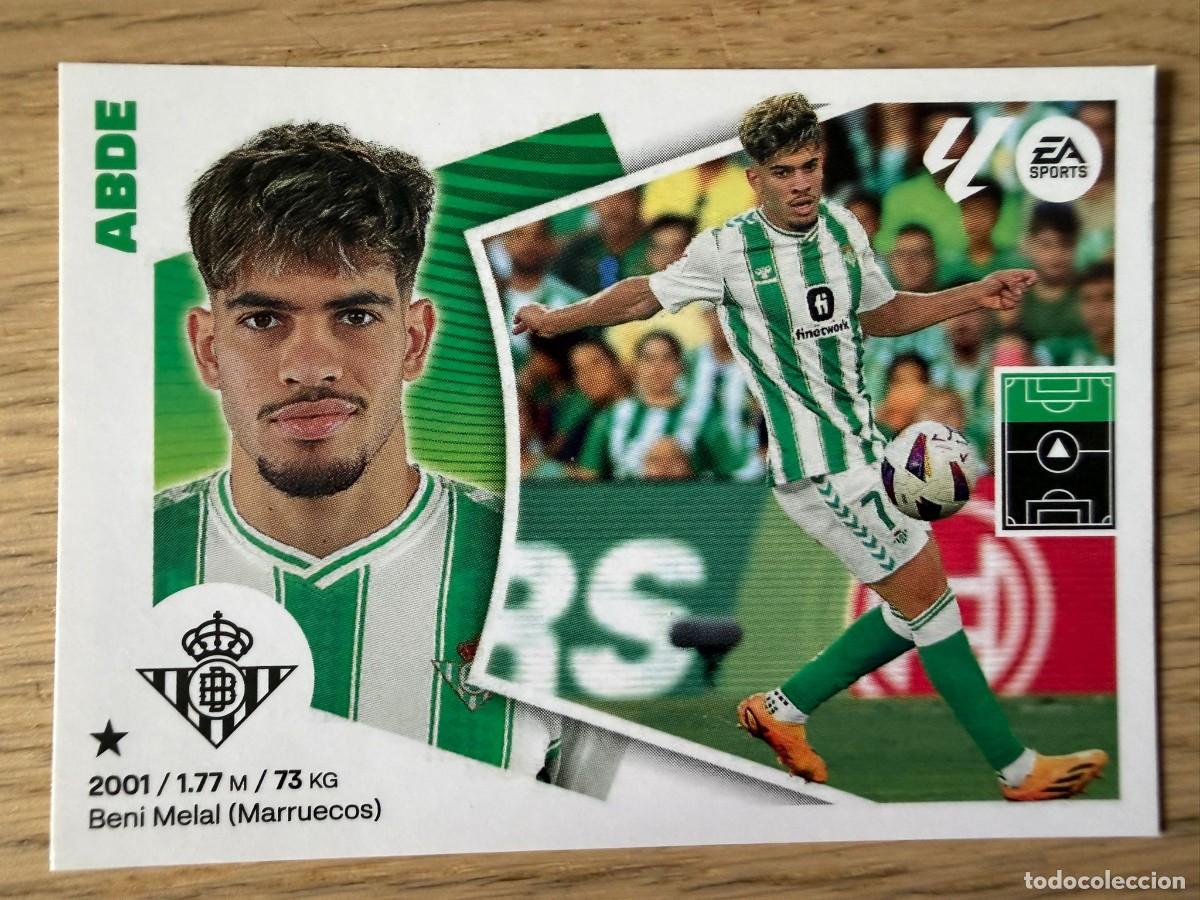Cromos de f&uacute;tbol: 16 ABDE REAL BETIS 24 25 2024 2025 LIGA EA SPORTS COLECCIONES ESTE SIN PEGAR STICKER