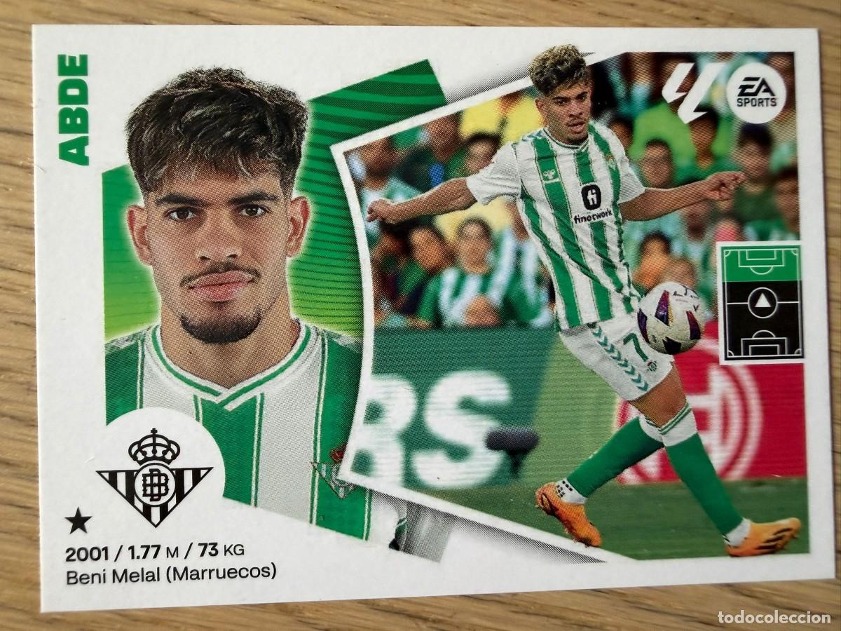 Cromos de f&uacute;tbol: 16 ABDE REAL BETIS 24 25 2024 2025 LIGA EA SPORTS COLECCIONES ESTE SIN PEGAR STICKER
